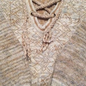Free people 18% wool sage green sweater.